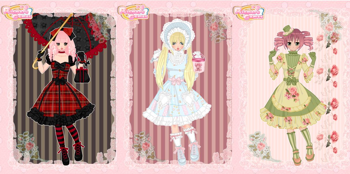 Lolita fashion creator dress up game