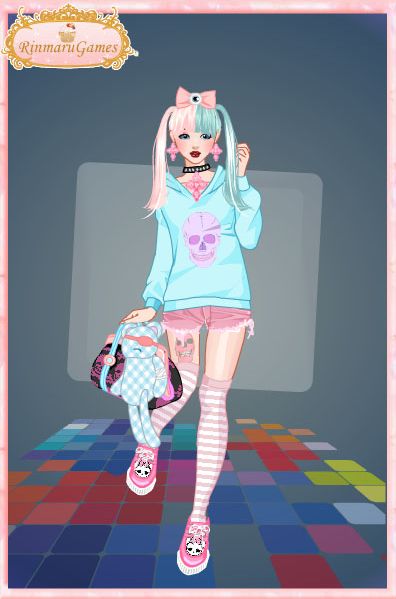 Pastel goth dress up game