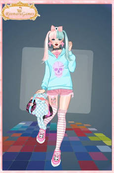 Pastel goth dress up game