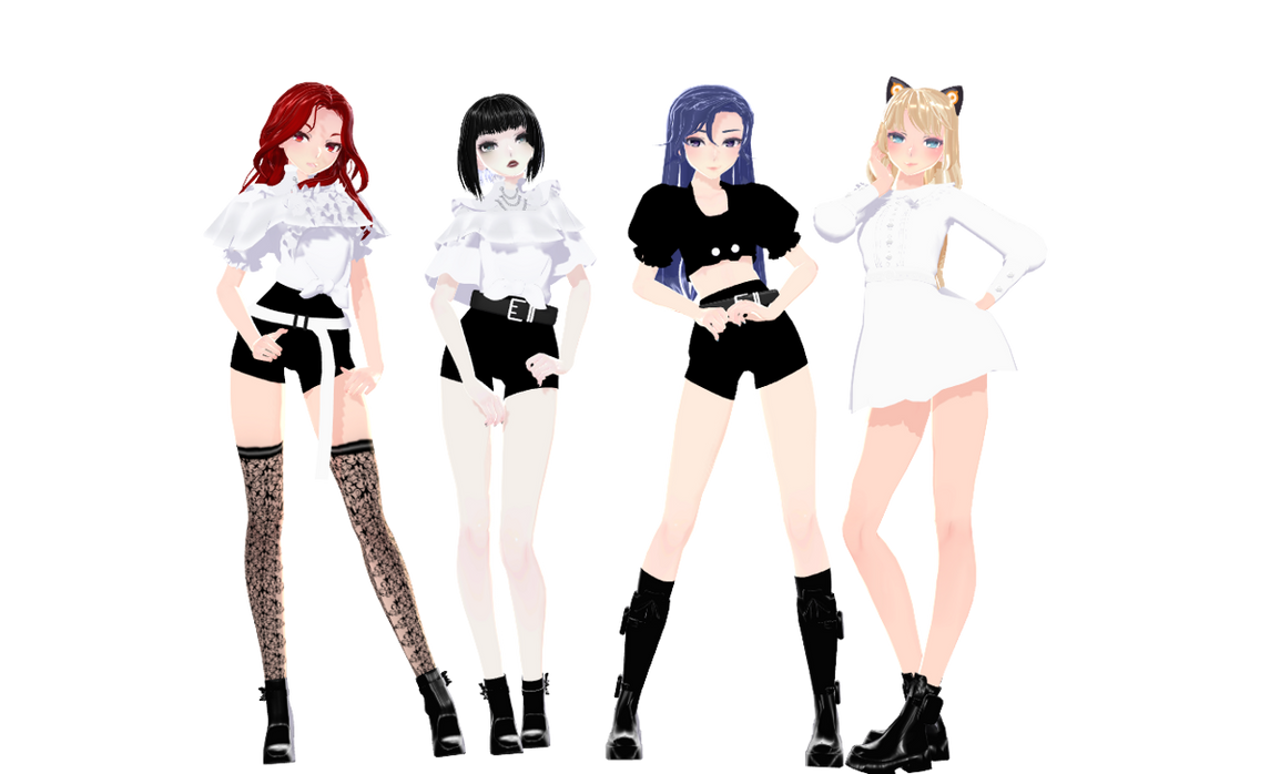 [MMD MODEL DL] Wake Me Up Blue Fox Pack by 0N3B33S on DeviantArt