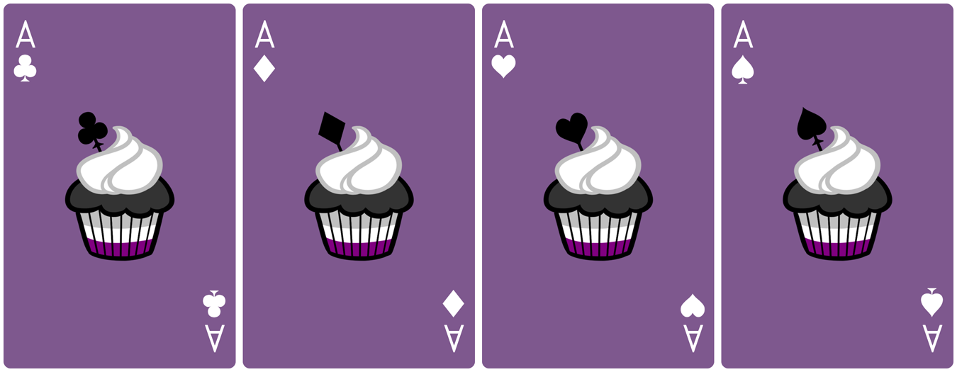 Ace Deck 55: Cupcake+Violet+White