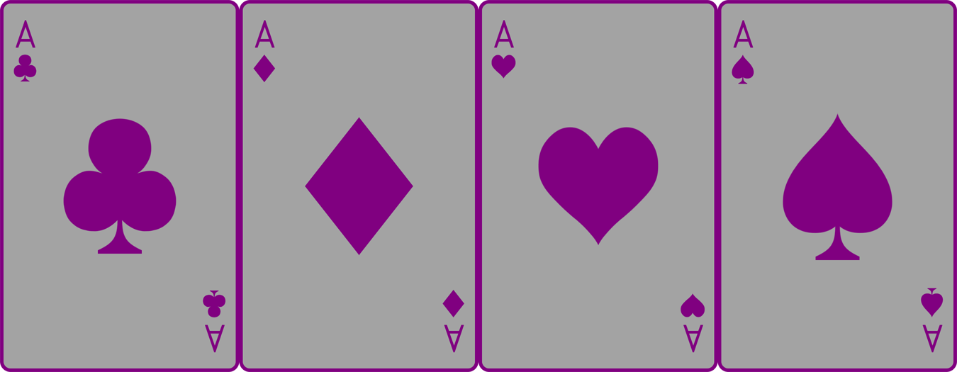 Ace Deck 30: Grey+Purple