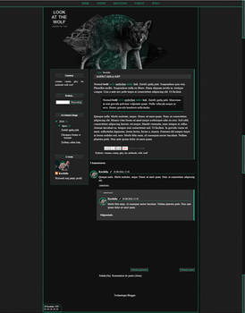 Look at the Wolf / Blogger template