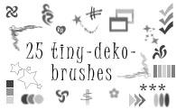 25 iny deko-brushes