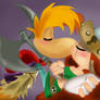 Rayman and Barbara (kiss)