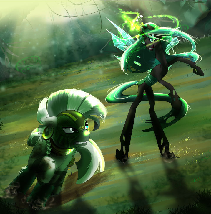 Zecora vs Chrysalis by GamblingFoxinaHat on DeviantArt