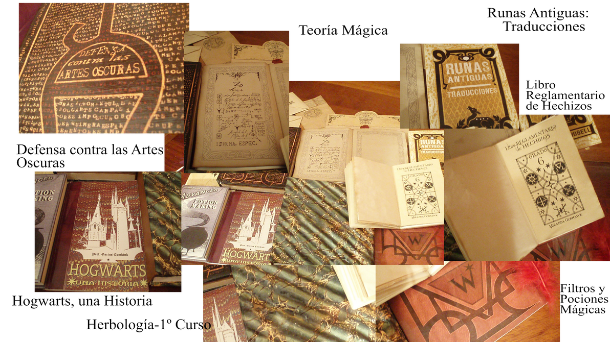 Libros de Hogwarts en Espanol by I-never-stop on DeviantArt
