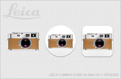 LEICA CAMERA ICONS for Mac OS v.1.00 [ICNS]
