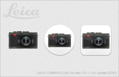 LEICA CAMERA ICONS for Mac OS v1.01 Update [ICNS]