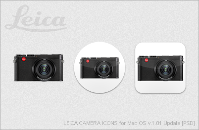 LEICA CAMERA ICONS for Mac OS v1.01 Update [PSD]