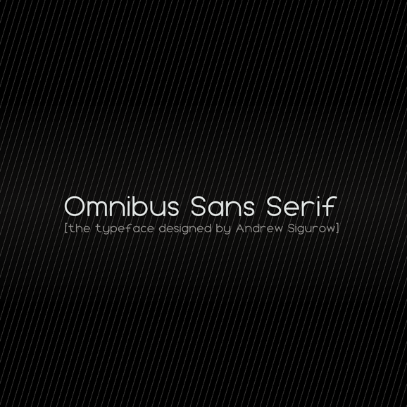 Omnibus Sans Serif Version 1.000