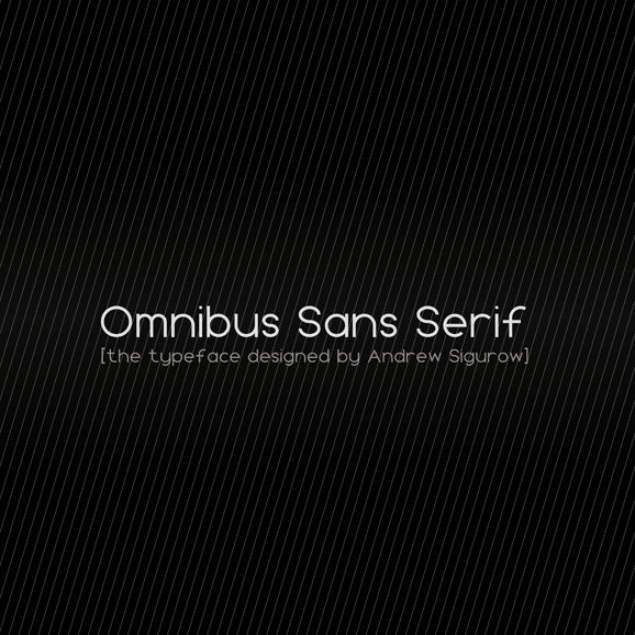 Omnibus Sans Serif Version 1.000