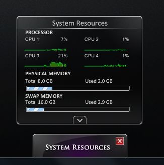 MODDED CPU-Meter 4 CPUs by JendrixXx