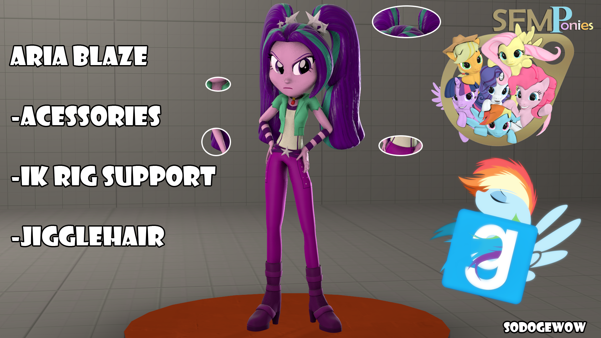 [SFM][GMOD] Aria Blaze
