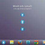 Win8 orb 'small' for Windows 7 by AlexandrePh
