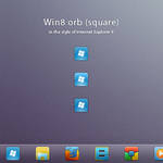 Win8 orb 'square for Windows 7 by AlexandrePh