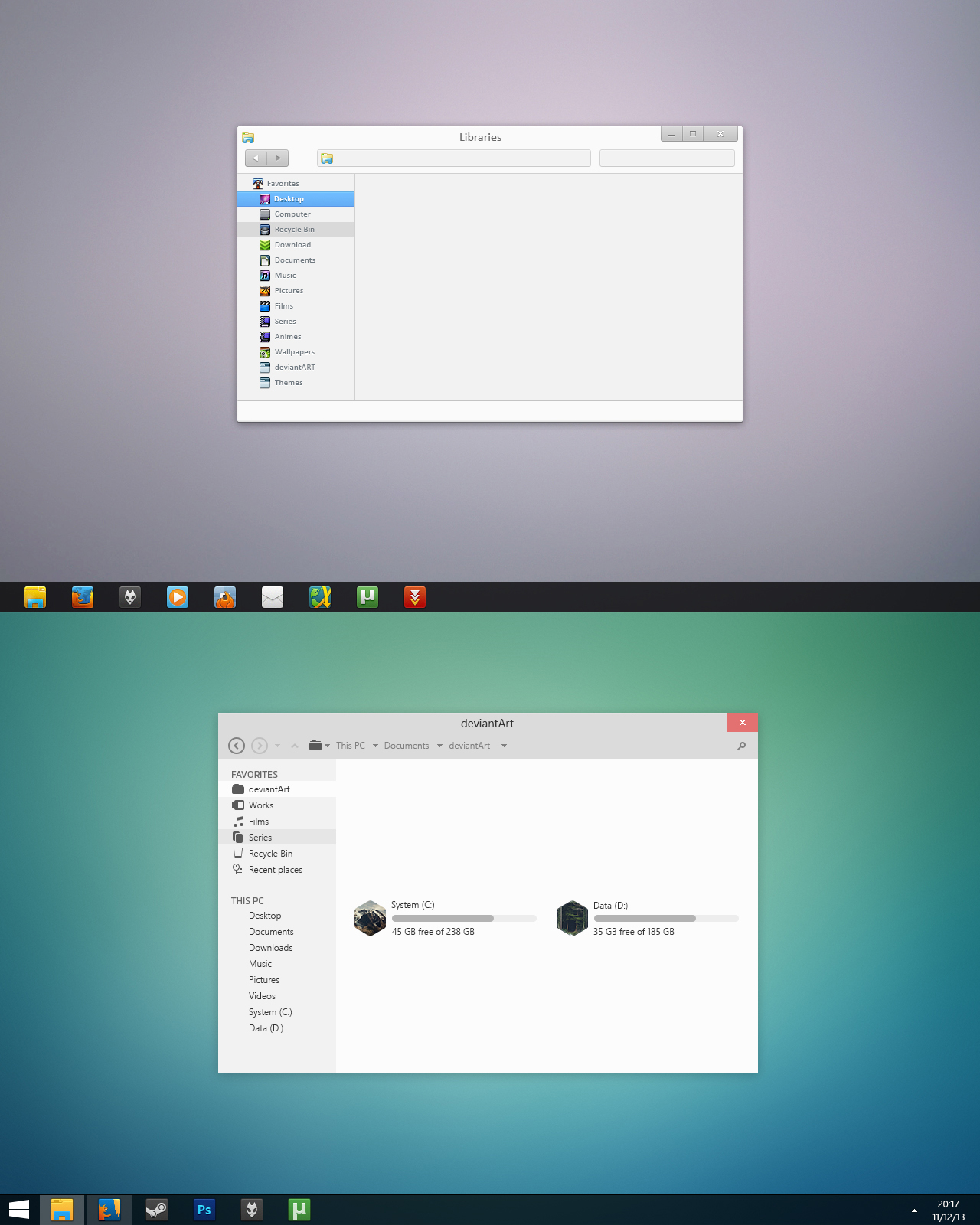 Windows 8 mockups