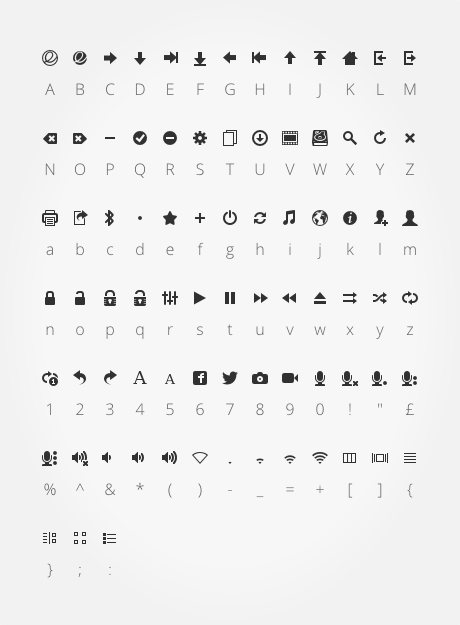 econ - icon font