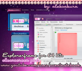 ExplorerFrame for 64 bits clearscreen pink