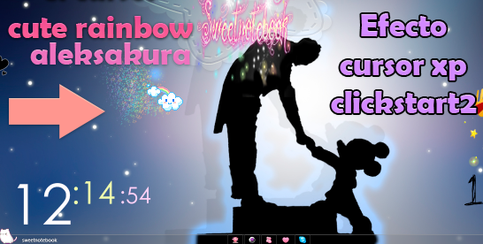 Efecto para cursor brillito rainbow