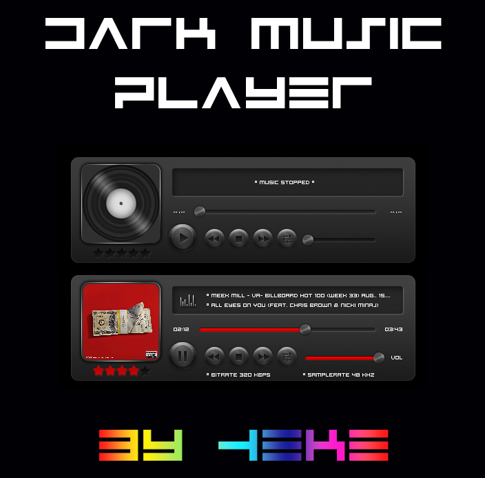 Dark Music Player