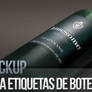 Mockup para botella de vino