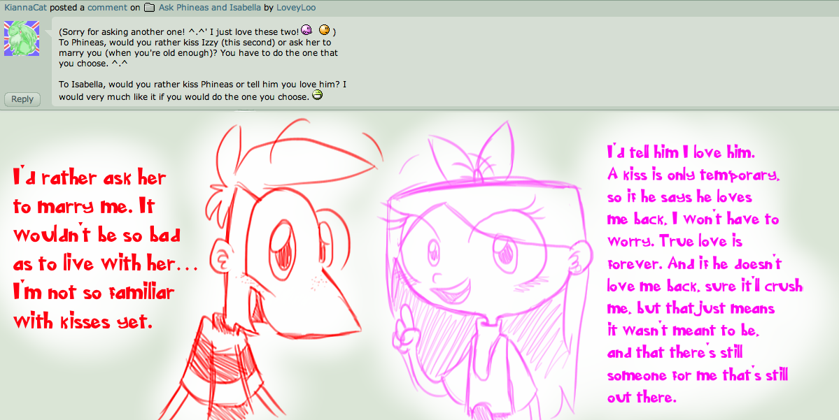 Phineas And Ferb Phineas And Isabella Fanfiction