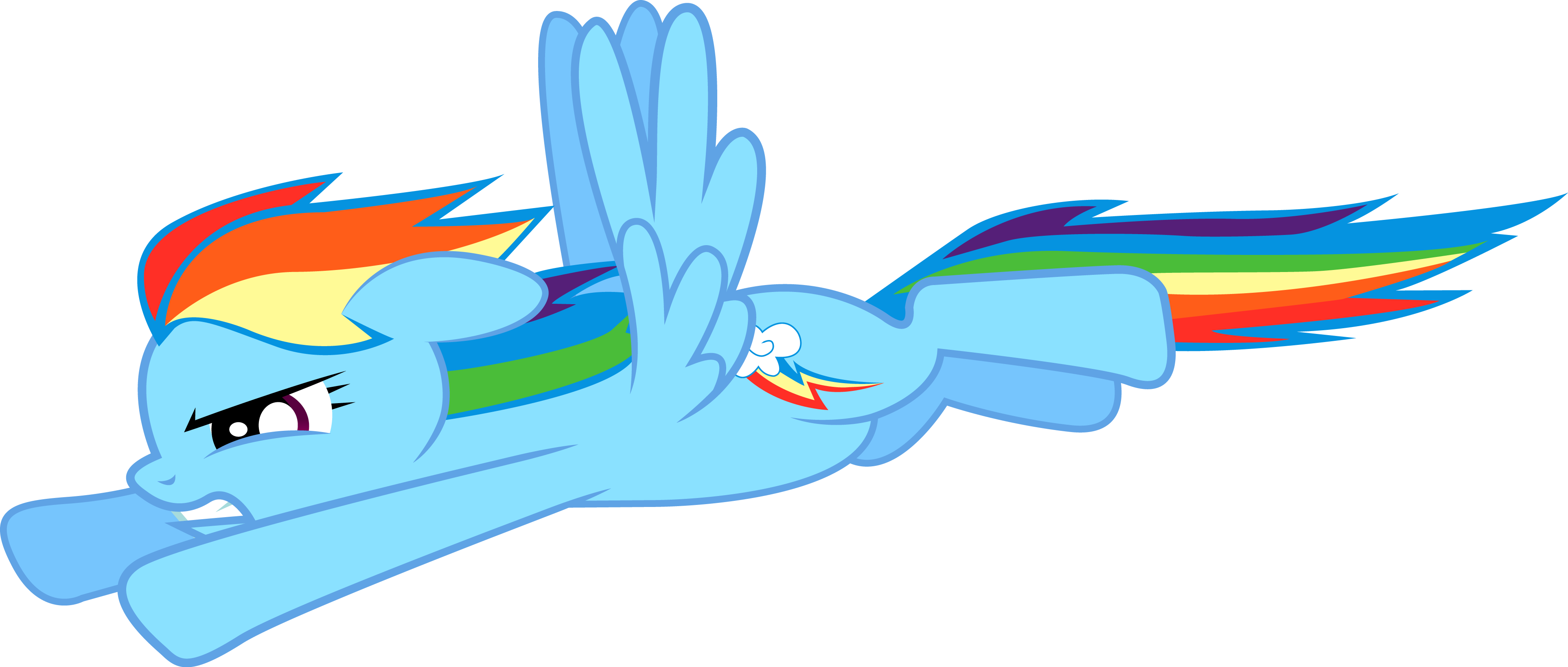 Flying Rainbow Dash