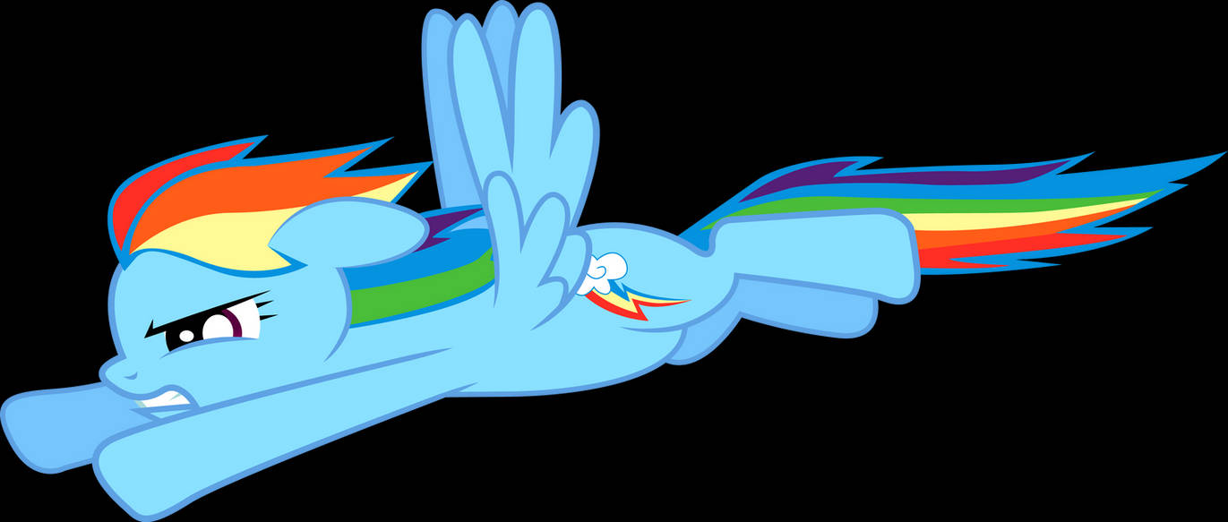Flying Rainbow Dash by Silentmatten on DeviantArt