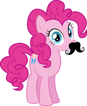 Moustache Pinkie Pie