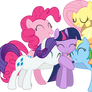 Mane 6 Group Hug