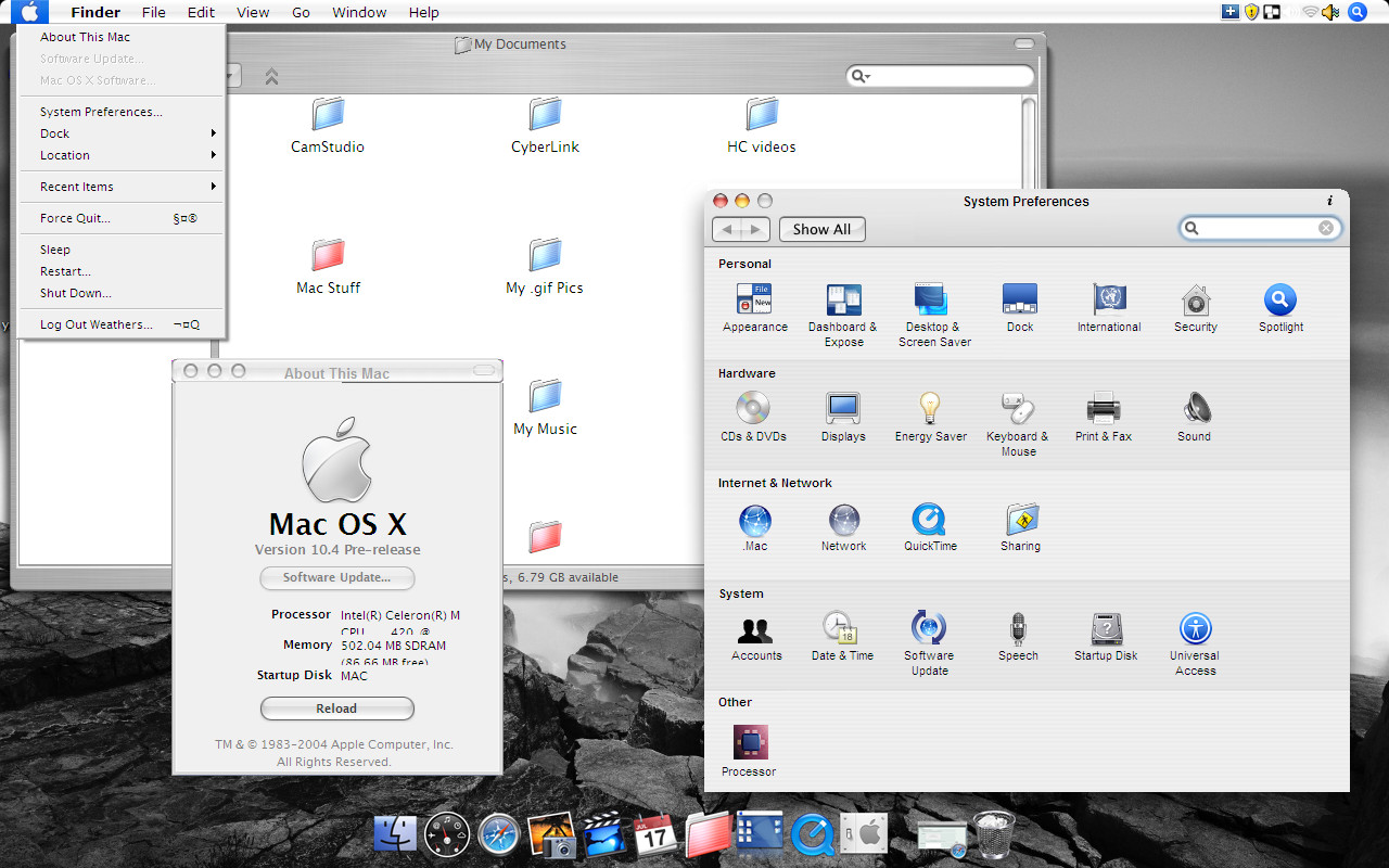 Mac os X Skin for Xp