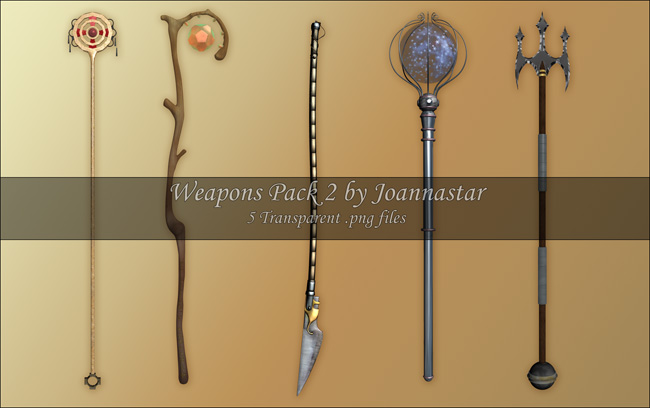 Weapons Pack 2 - Staves