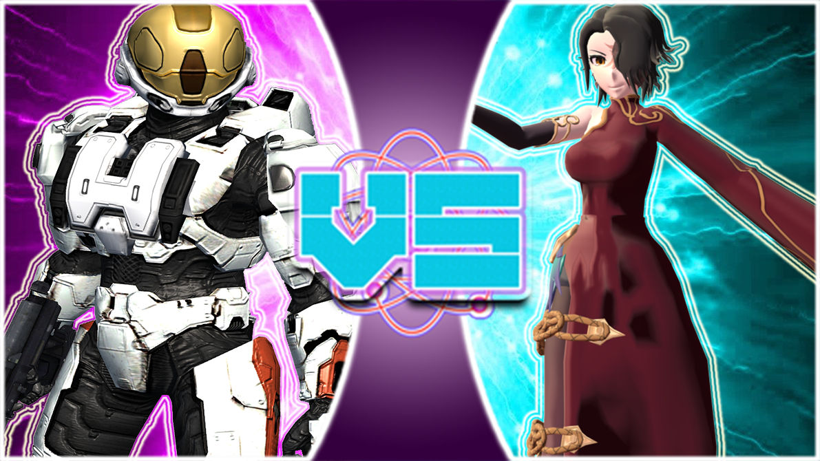 the meta(red vs bule) vs cinder fall(RWBY) by tech-PUG2 on DeviantArt