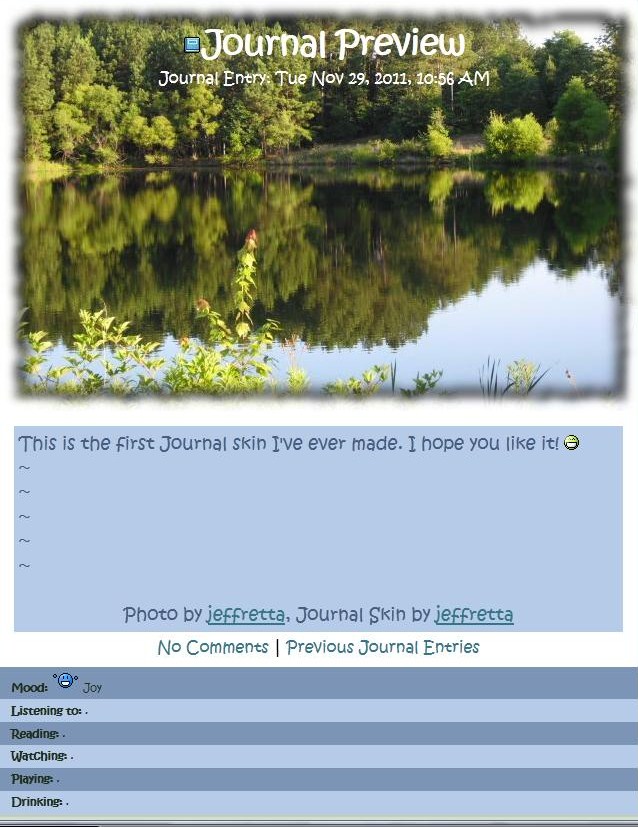 Lake Bedford Journal Skin by JeffrettaLyn on DeviantArt