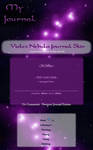 Violet Nebula Journal Skin