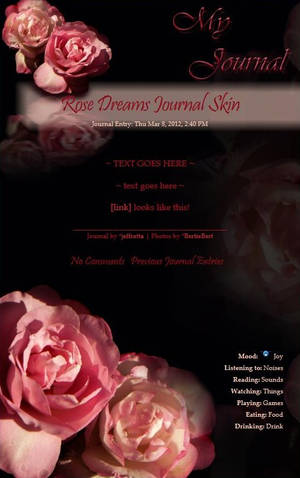 Rose Dreams Journal Skin