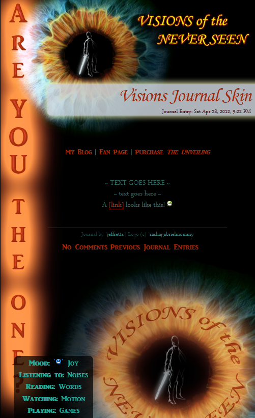 Visions Journal Skin