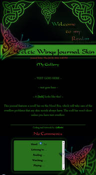 Celtic Wings Journal Skin