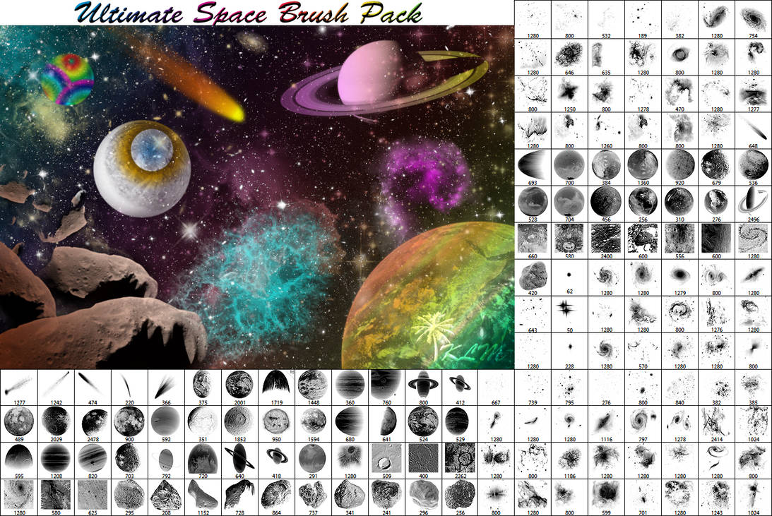 Ultimate Space Brush Pack - Part 1 by JeffrettaLyn