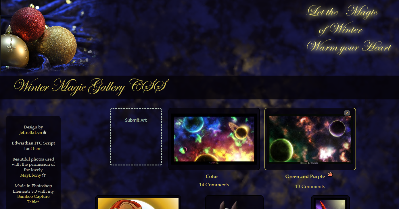 Winter Magic Gallery CSS