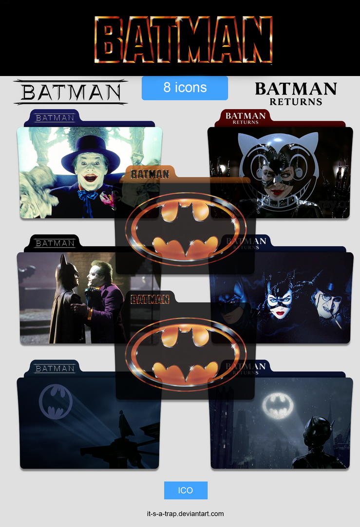 Batman Burton Collection Folder icons Pack by It-s-a-trap on DeviantArt