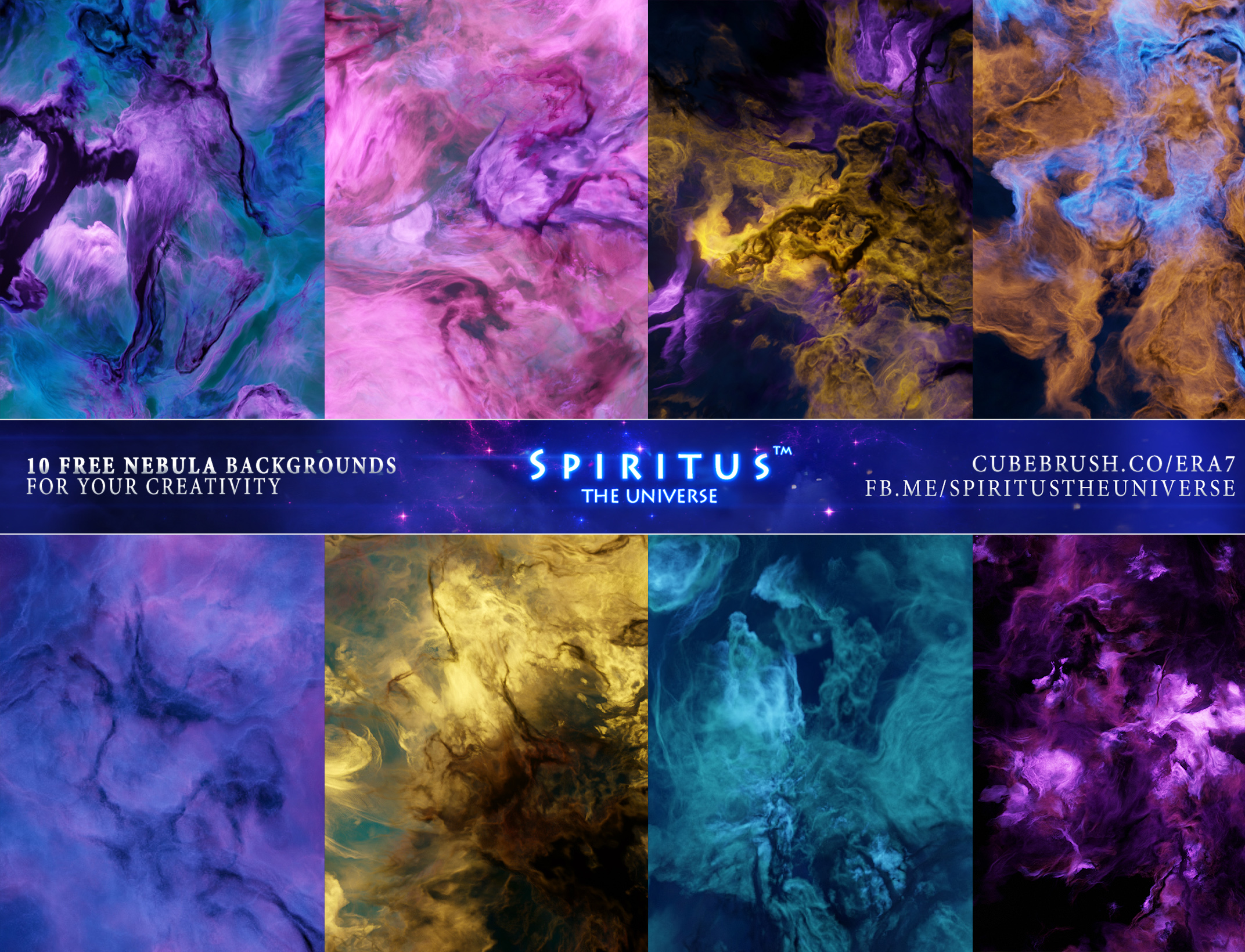 10 FREE Nebula Backgrounds - Pack 125 by ERA7 on DeviantArt