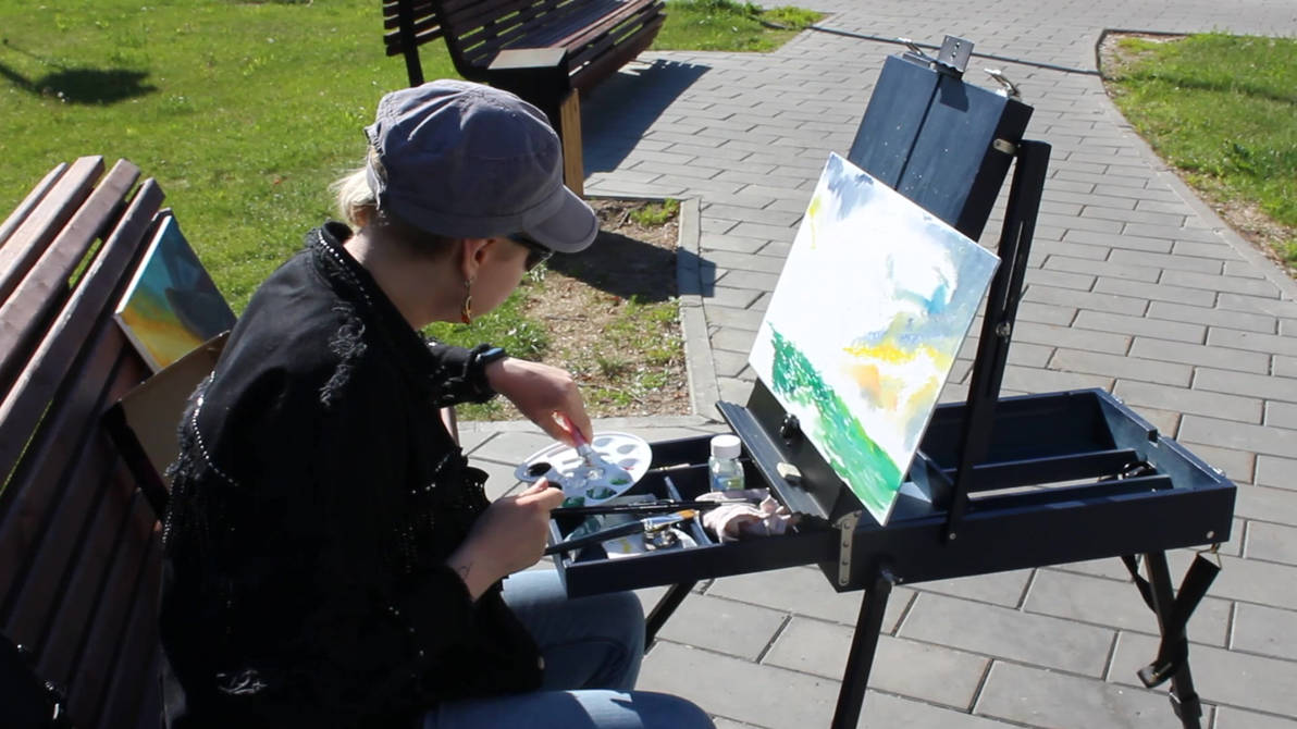 Video - Traditional Painting Outside with ERA7 by ERA7 on DeviantArt