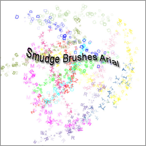 Smudge Brushes Arial by Flineza on DeviantArt