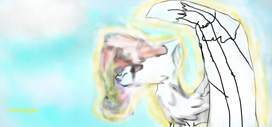 Cloud wolf!(Sky wolf) by create2289 on DeviantArt