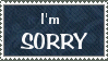 I'm Sorry stamp