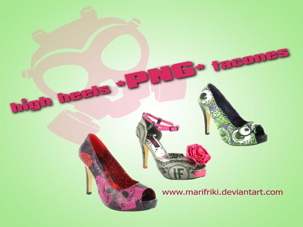 High heels - Tacones PNG pack