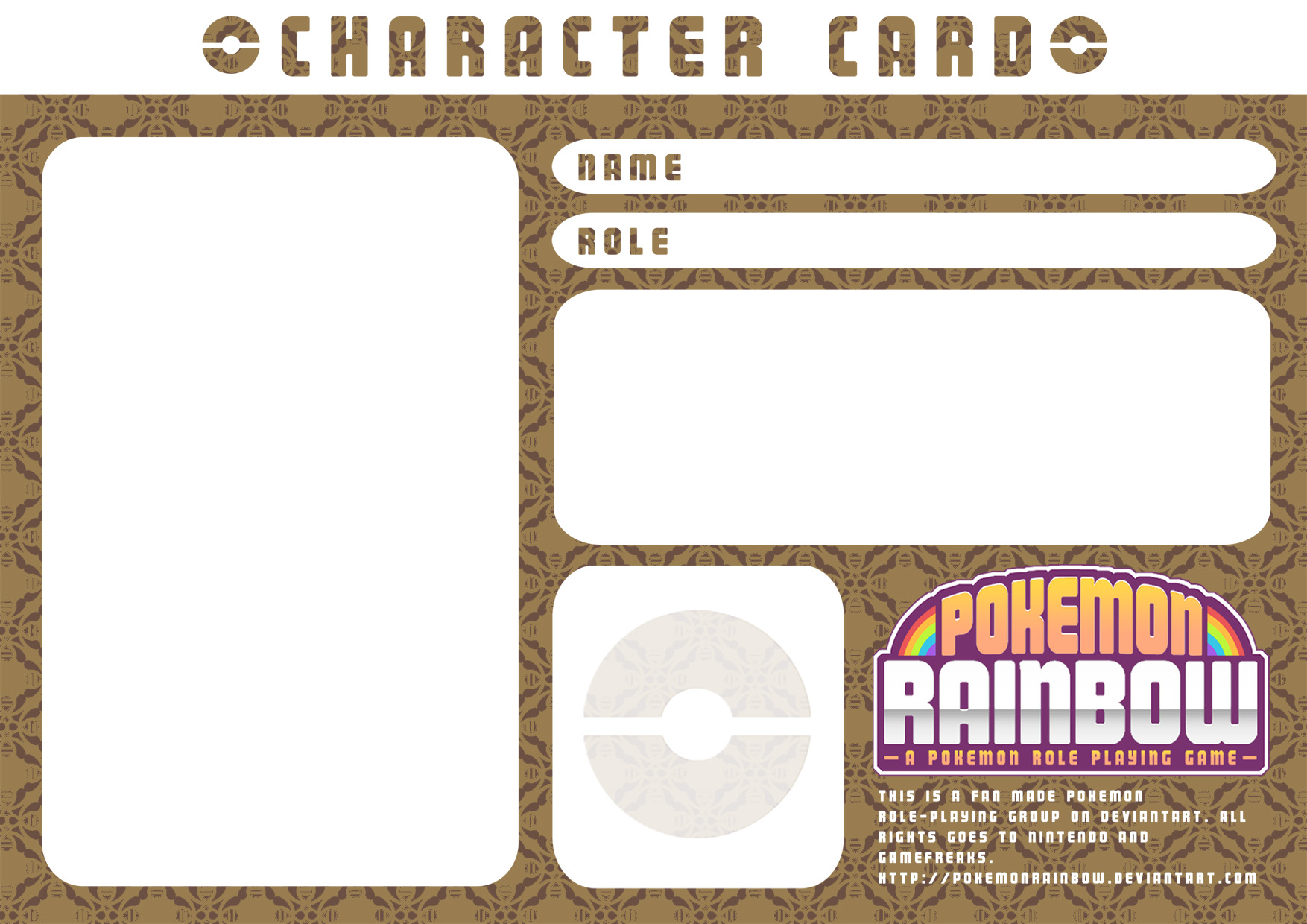 Character Card Template (Wooden Carvings) by Ry-Spirit on DeviantArt