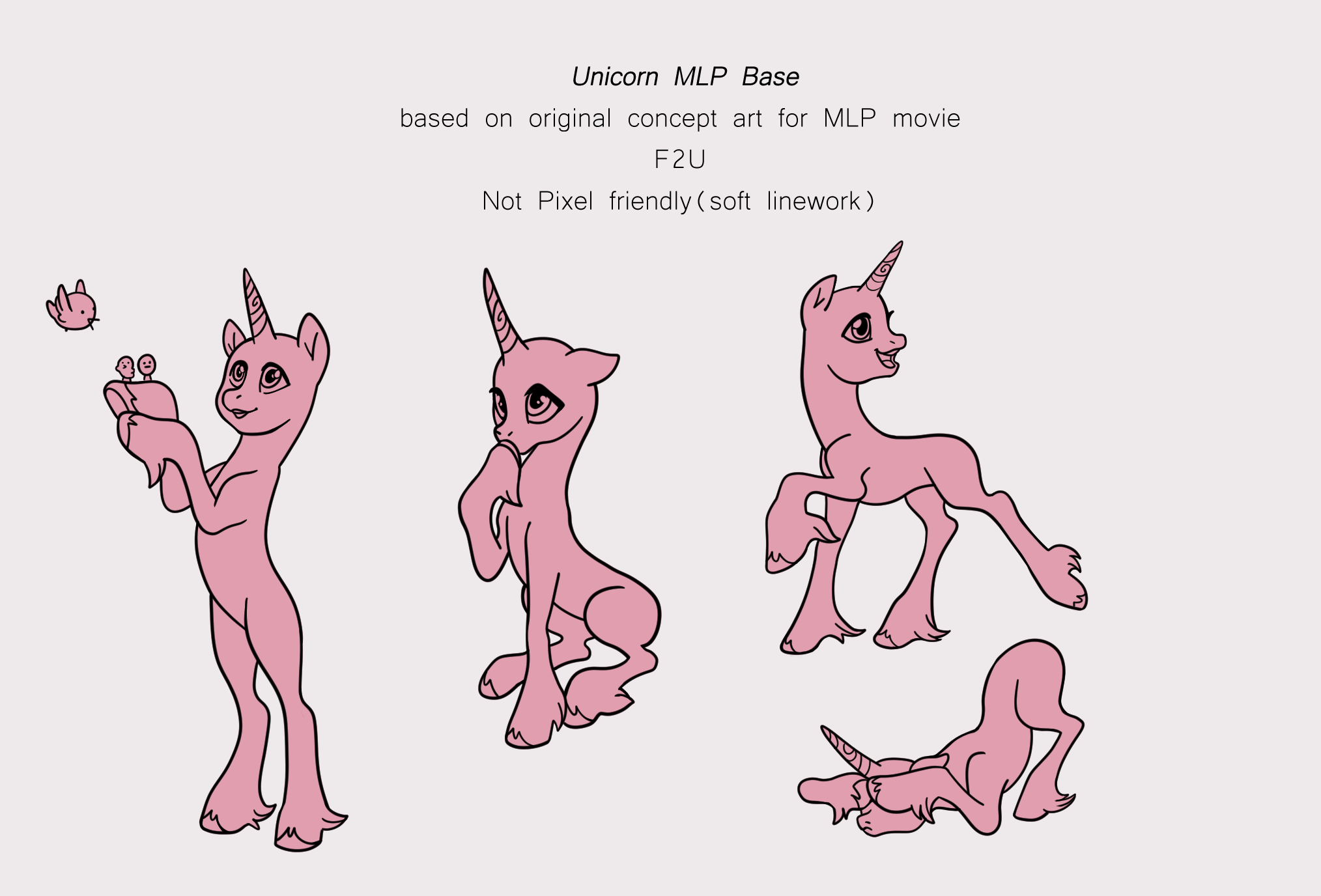 Unicorn MLP Concept art Base by CoffeeBeanFox on DeviantArt